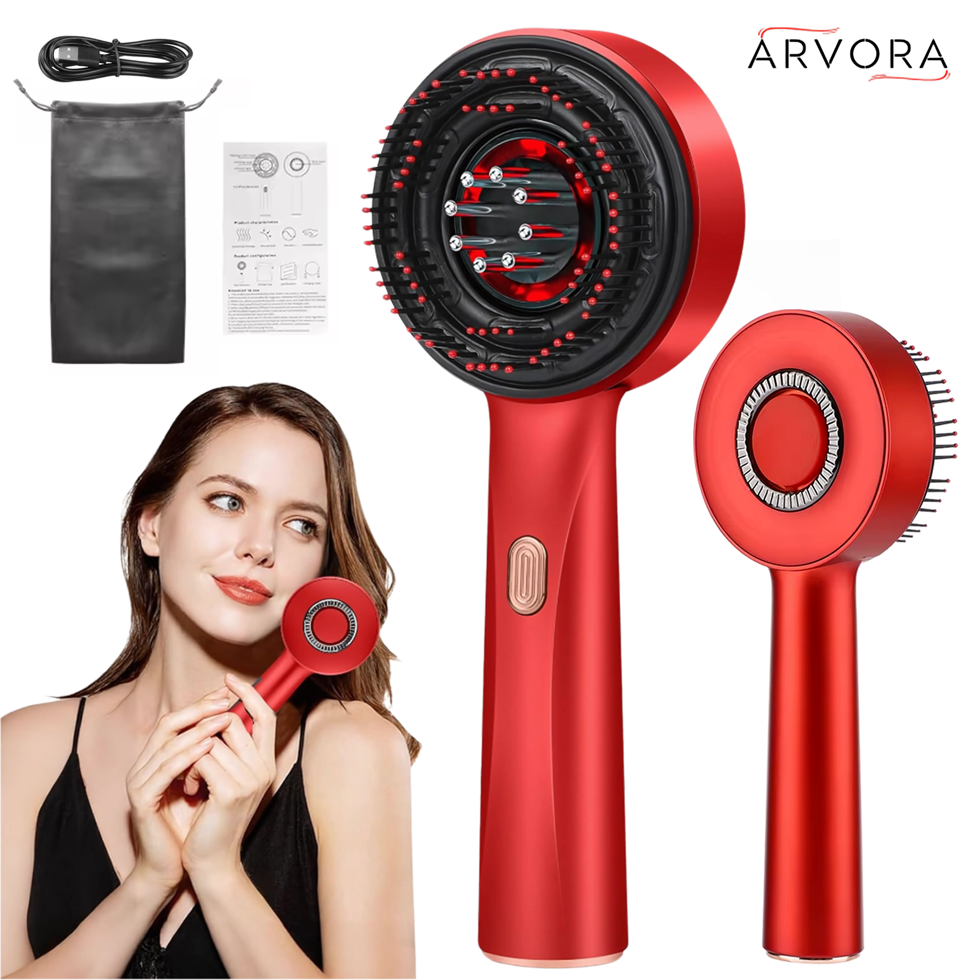 Arvora™ 3-in-1 Scalp & Revival Brush