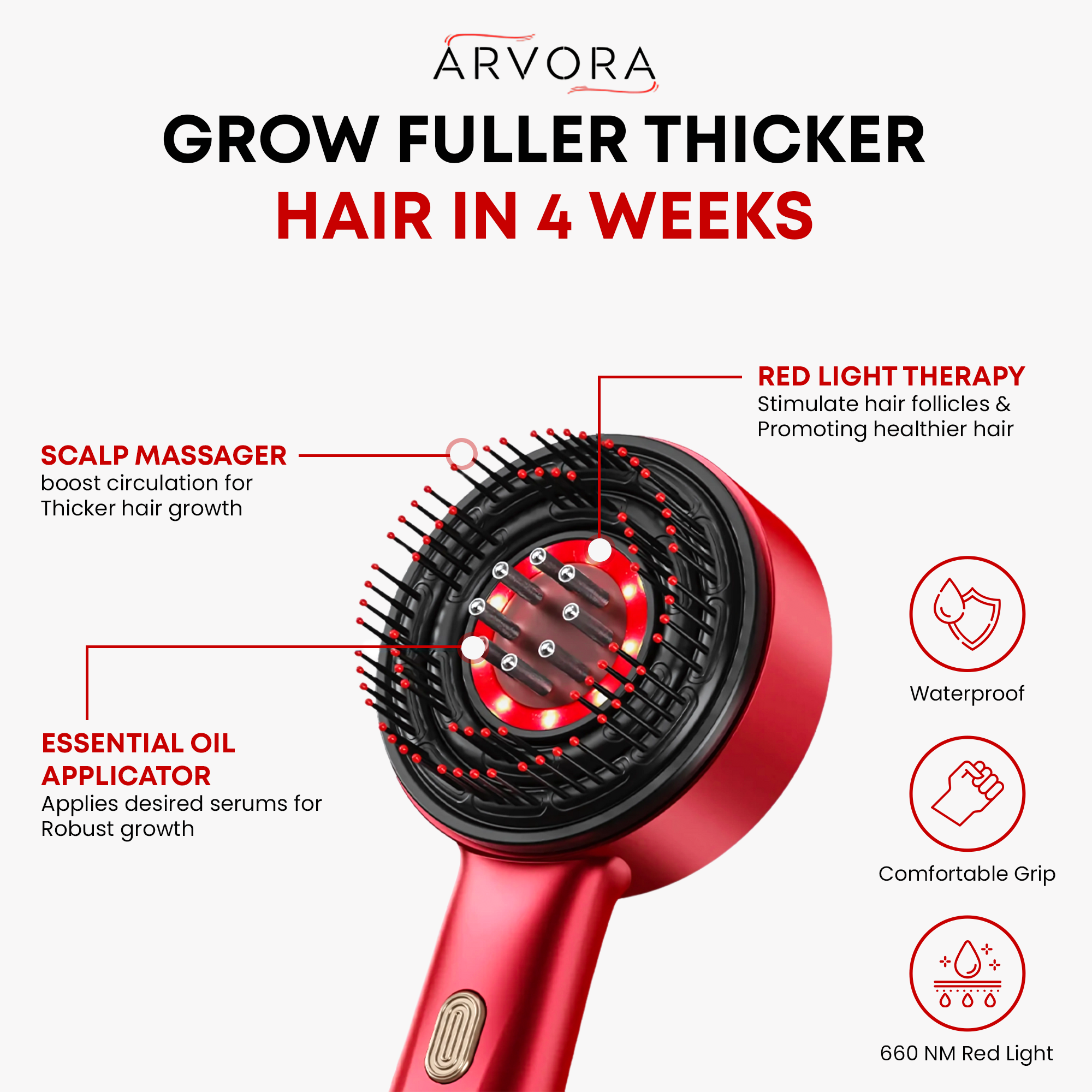 Arvora™ 3 In 1 Scalp & Revival Brush