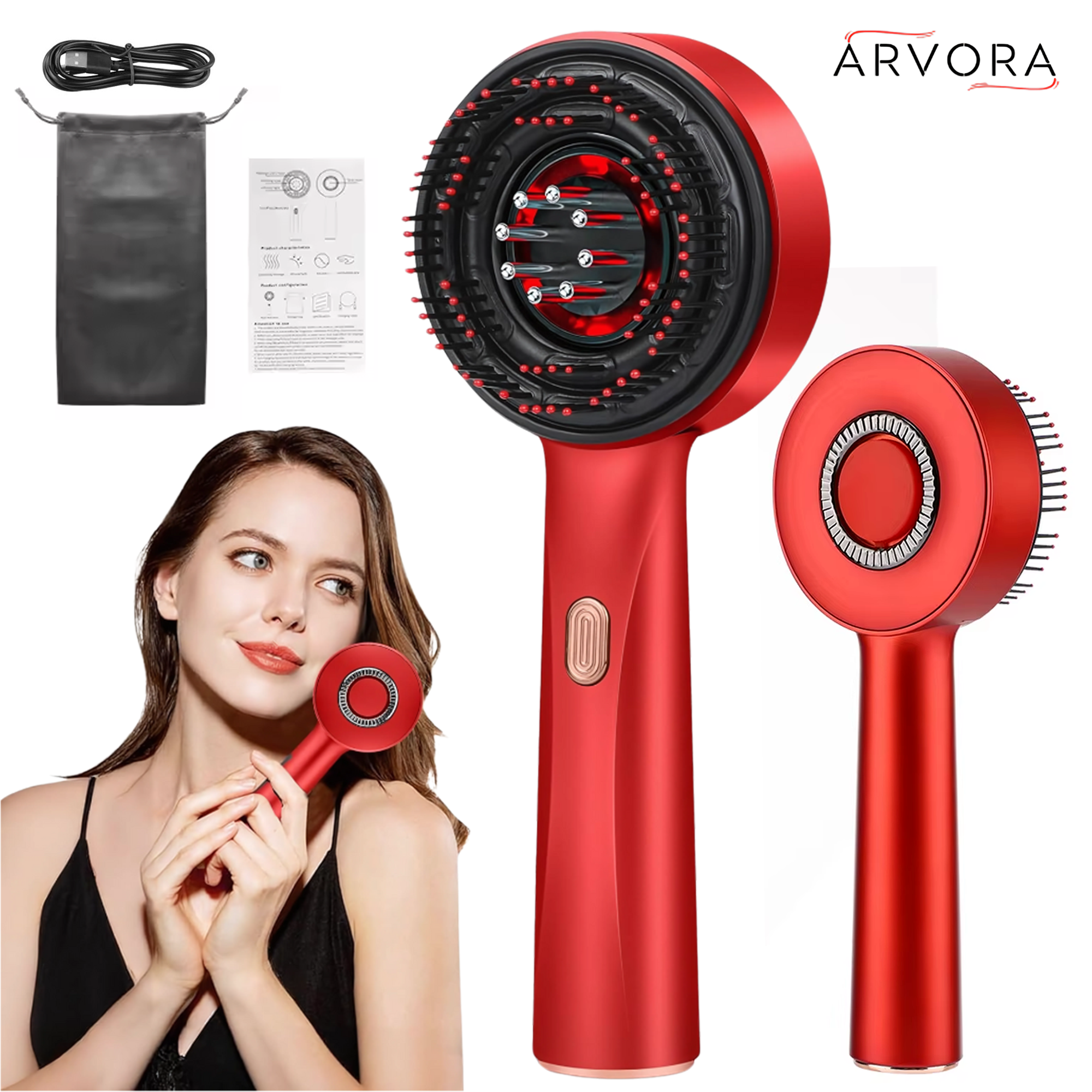 Arvora™ 3 In 1 Scalp & Revival Brush